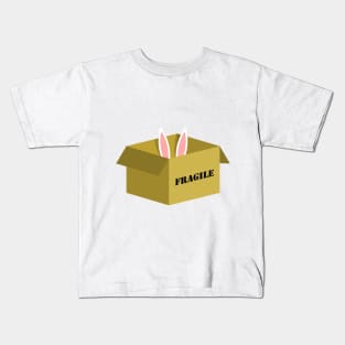 Fragile box. What's inside, even? Kids T-Shirt